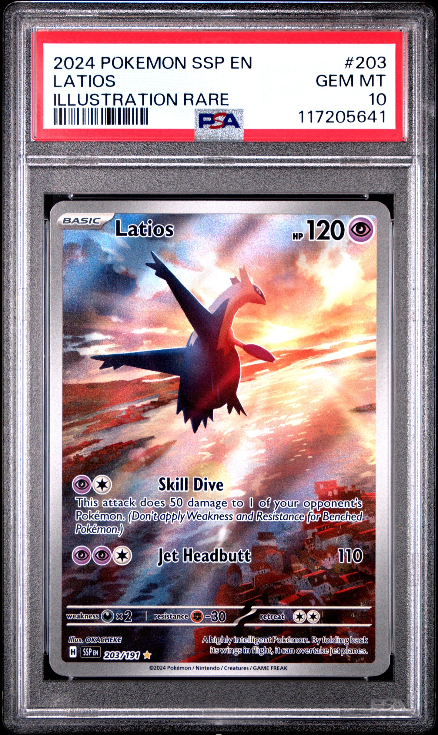2024 POKEMON SURGING SPARKS LATIOS PSA 10