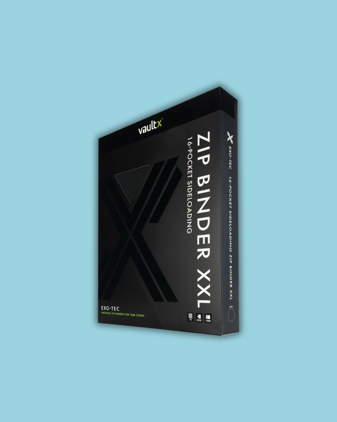 Vault X 16-Pocket Zip Binder ( 1,088 Cards )